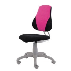 Dětská rostoucí židle Fuxo V-Line černá/růžová